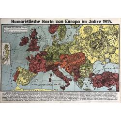 Europe, Japan, Satiriacal Map.