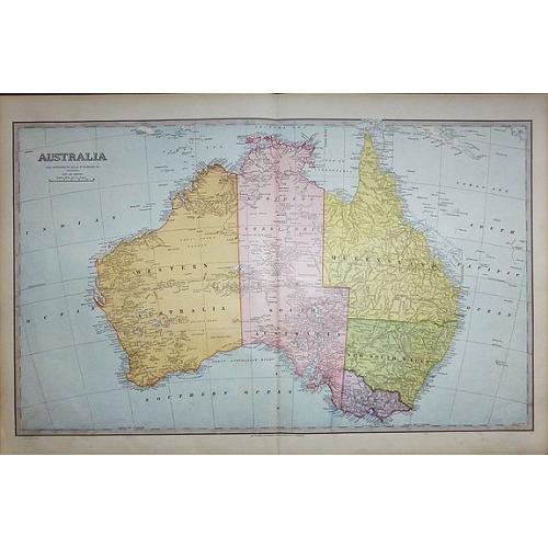 Old map image download for Australia.