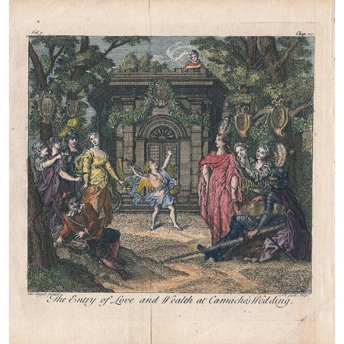 Old map image download for The Entry of Love and Wealth at Camacho's Wedding  (together with) The Entry of Shepherds at Camacho's Wedding.