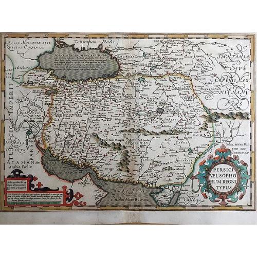 Old map image download for Persici vel sopho rum regni typus.