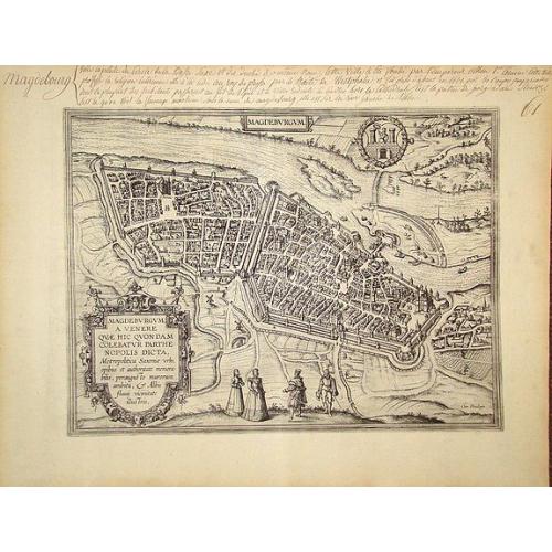Old map image download for Magdeburgum.