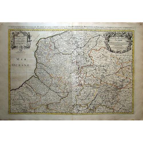 Old map image download for Le Gouvernement General de Picardie...