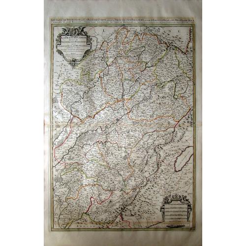 Old map image download for La France Comté divisée en Trois Grands Balliages?