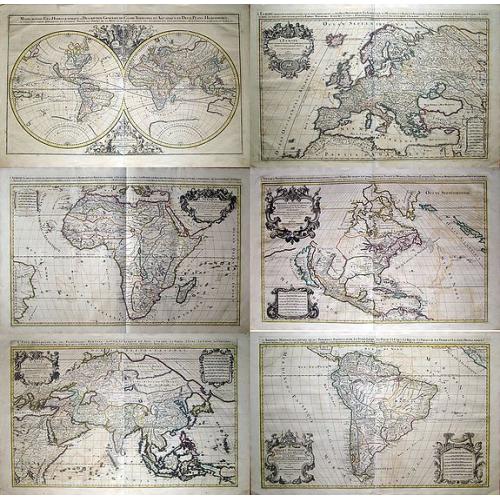 Old map image download for [6 maps] Mappe-Monde Géo-Hydrographique? / L'Afrique? /Amérique Méridionale? / Amérique Septentrionale? / L'Asie? / L'Europe?