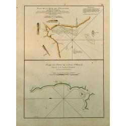 Plan de la Baye de St. Augustin en l'Isle de Madagascar / Plan du Port de l'Isle Ste. Marie.