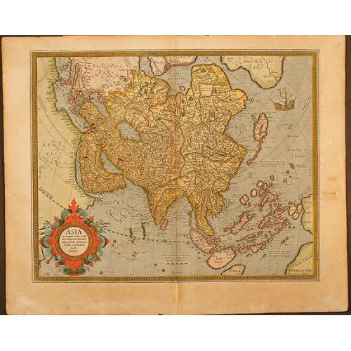 Old map image download for Asia ex Magna Orbis Terre Descriptione Gerardi Mercatoris Desumpta, Studio et Industria G.M. Iunioris