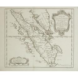 Carte de l'Isle de Sumatra Dréssée sur les Journaux des Navigateurs...