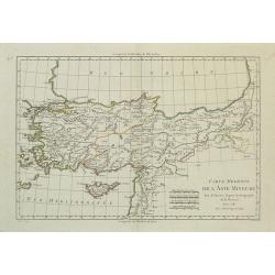 Carte Moderne de l'Asie Mineure.