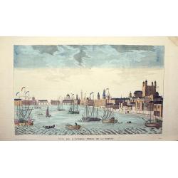 Vue de Londres, prise de la Tamise.