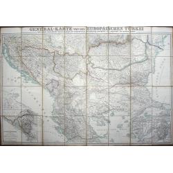 General-karte von der Europäischen Türkei nach allen vorhandenn originalkarten und itinerarischen hülfsmitteln bearbeitet und von Heinrich Kiepert