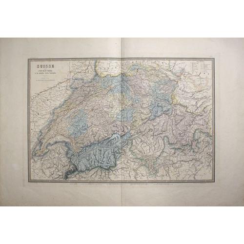 Old map image download for Suisse d'apres L'Etat-Major Fédéral et les nouvelles Cartes Cantonales