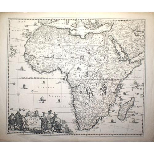 Old map image download for Totius Africae Accuratissima Tabula authore Frederico de Wit