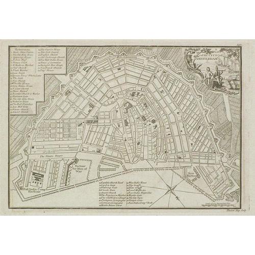 Old map image download for A Plan of the City of Amsterdam.