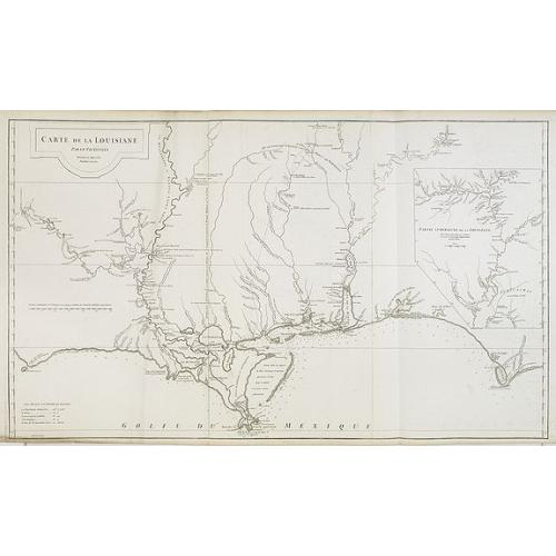 Old map image download for Carte de la Louisiane.