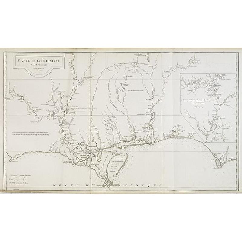 Carte de la Louisiane.