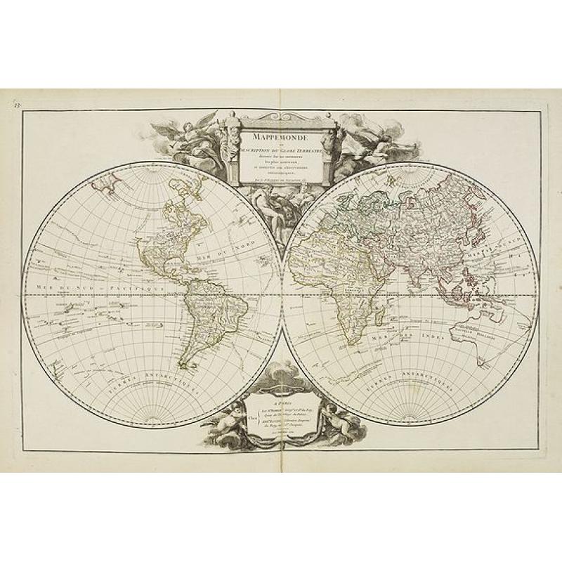 Mappemonde ou description du globe terrestre . . .