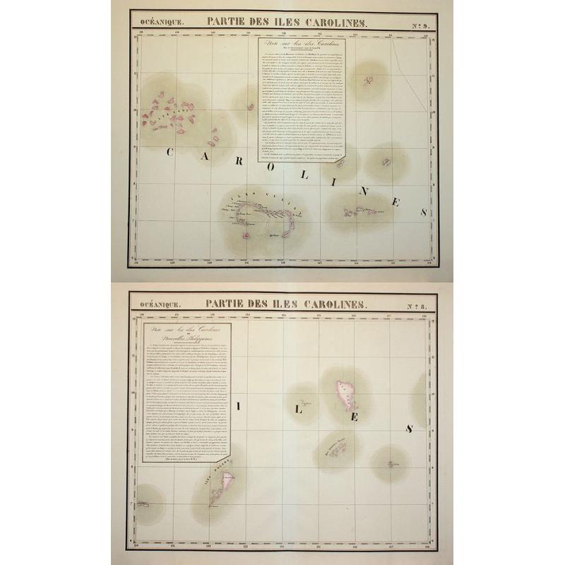 Partie des iles Carolines. Océanique N°8 / Partie des iles Carolines. Océanique N°9