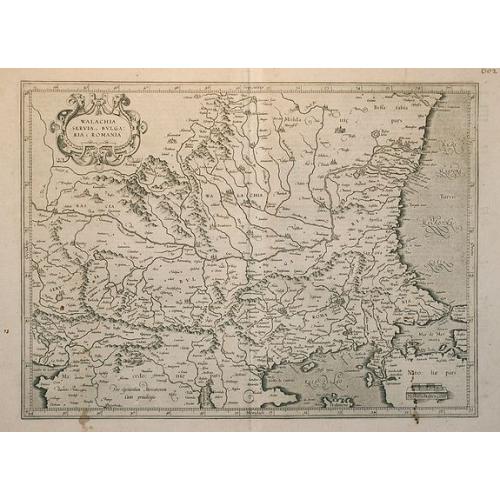 Old map image download for Walachia, Servia, Bulgaria, Romania.