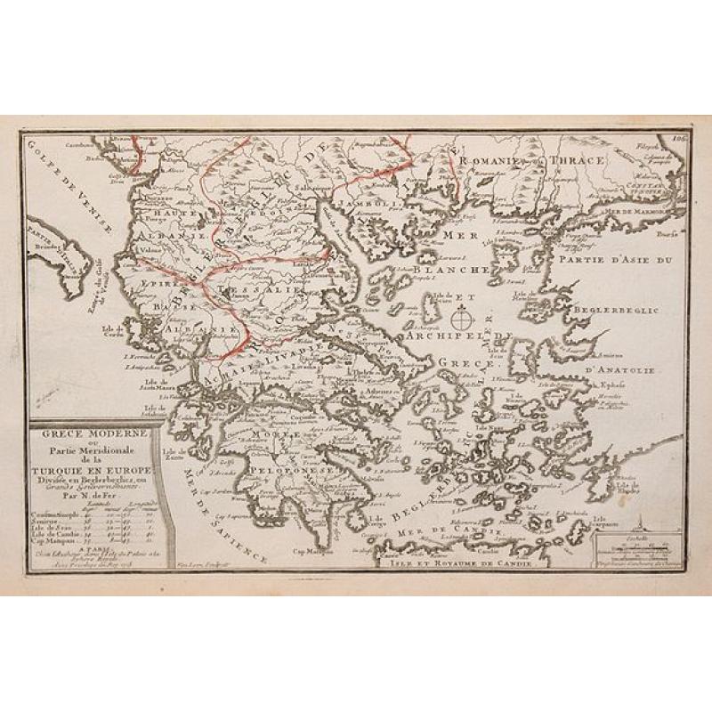Grece Moderne ou Partie Meridionale de la Turquie en Europe.