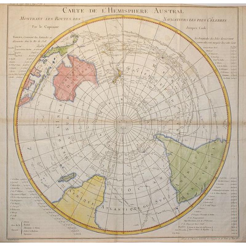 Carte de L\'Hemisphere Austral . . .