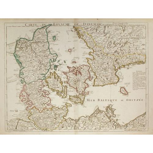 Old map image download for Carte Du Royaume De Danemarc . . .