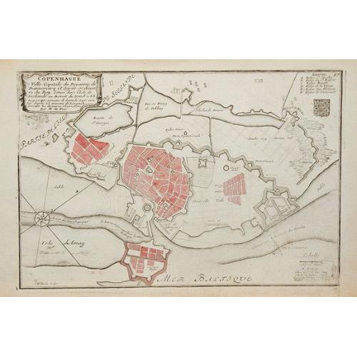 Old map image download for COPENHAGUE Ville Capitale du Royaume de Dannemarq . . .