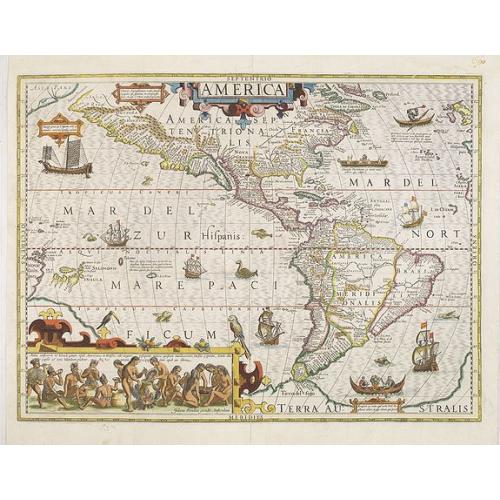 Old map image download for America.