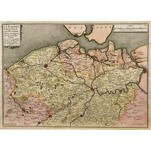 Old map image download for La Flandre espagnole, et la Flandre hollandoise ...