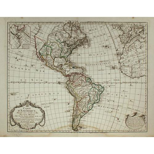 Old map image download for Carte D\'Amerique . . .