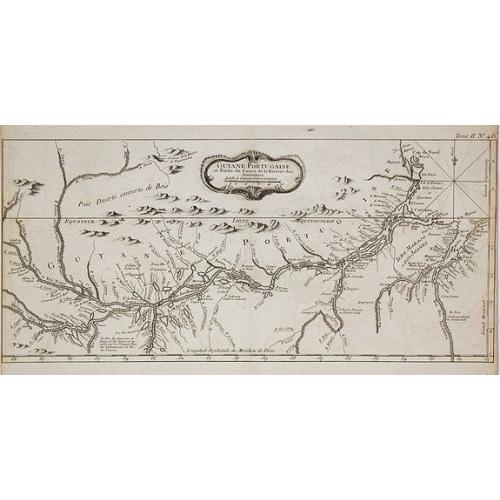 Old map image download for Guyane Portugaise et Partie du Cours de la Riviere des Amazones.