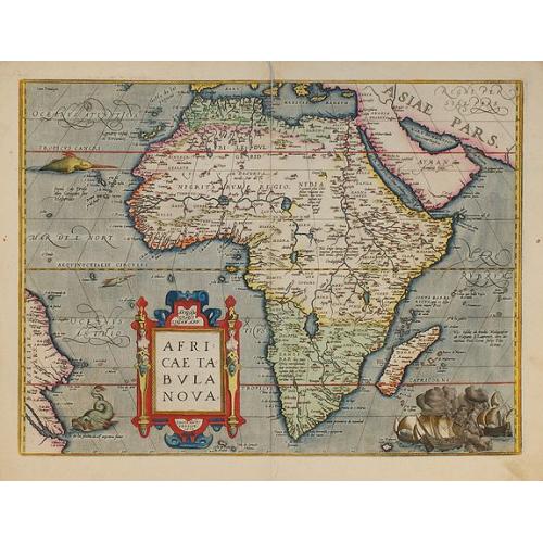 Old map image download for Africae Tabula Nova.