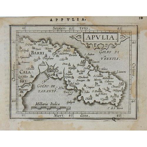 Old map image download for Apulia.