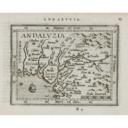 Old map image download for Andaluzia.