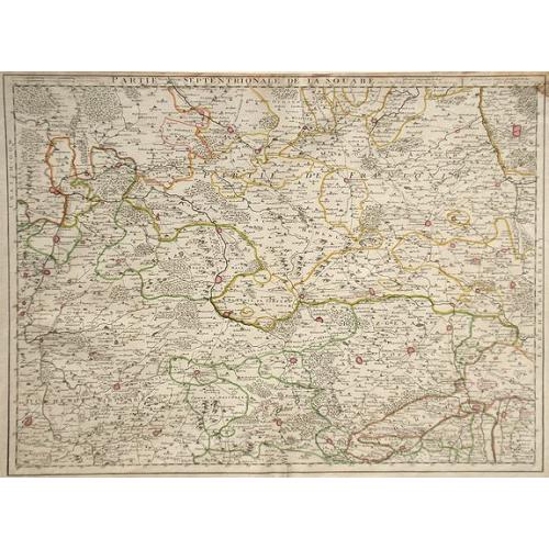 Old map image download for Partie Septentrionale de la Souabe.