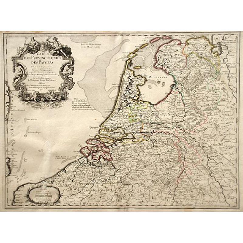 Carte des Provinces Unies des Pays Bas