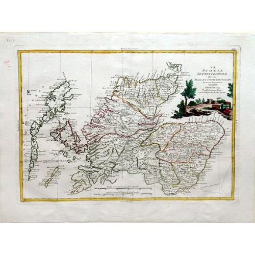 Old map image download for La Scozia Settentrionale Divisa Nelle Sue Contee Particolari