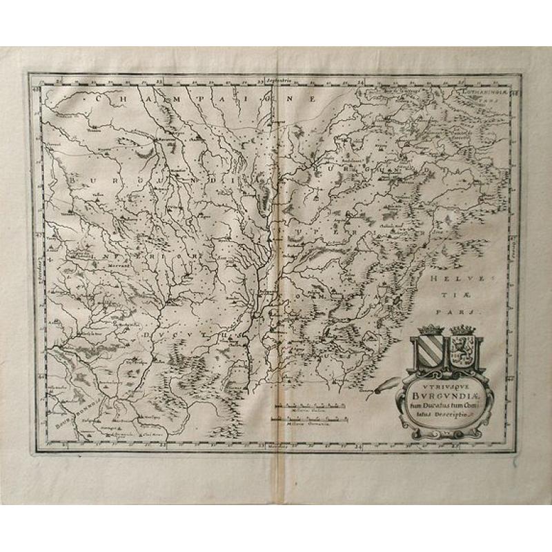 Vtrivsque Burgvndiae Tum Ducatus Tum Comitatus Descriptio.