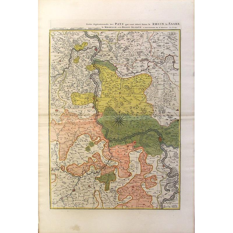 Partie Septentrionalo Des Pats qui sont situez entre le Rhein, la Saare, la Moselle, et la Basse Alsace.