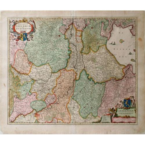 Old map image download for Ducatus Geldriae et Zutphaniae Comitatus 