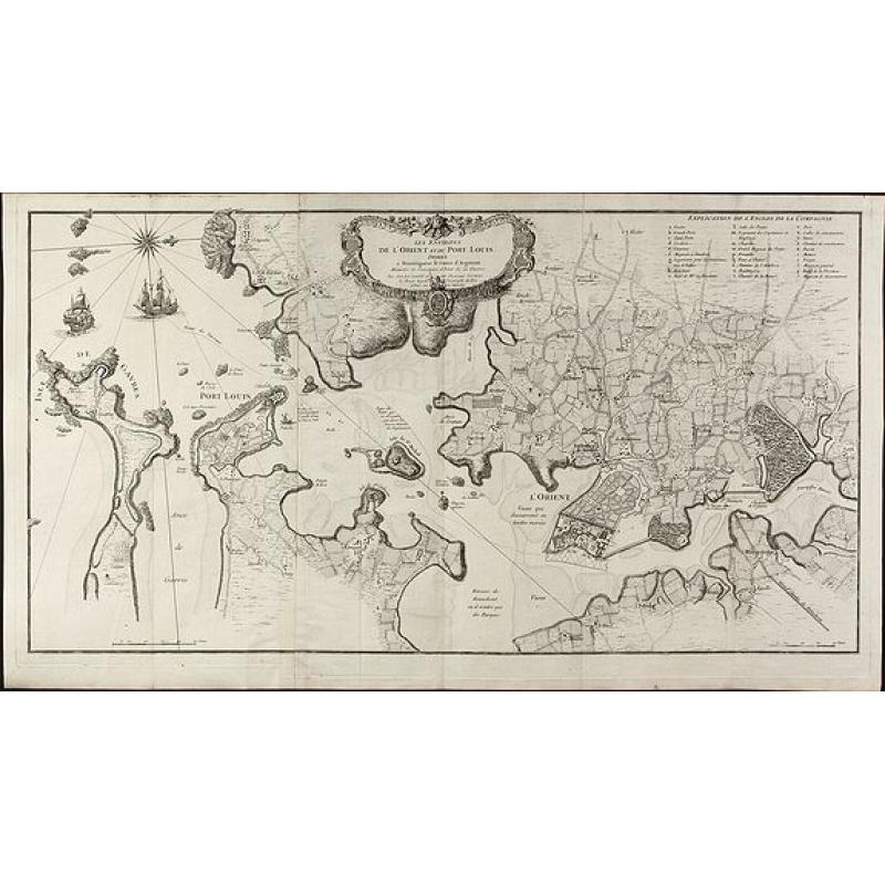 Les Environs de l'orient et du Port Louis. Dédiés à Monseigneur le comte d'Argençon Ministre et Secretaire d'Etat de la Guerre