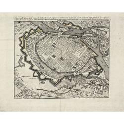 Plan de Breslau et du Siége de S.M. le R. de Pr. depuis le commencem. iusqu'au 18. de decemb. 1757. jour de la capitul