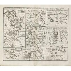 Particular Draughts and Plans of Some of the Principal Towns and Harbours Belonging to the English, French, and Spaniards, in America and West Indies