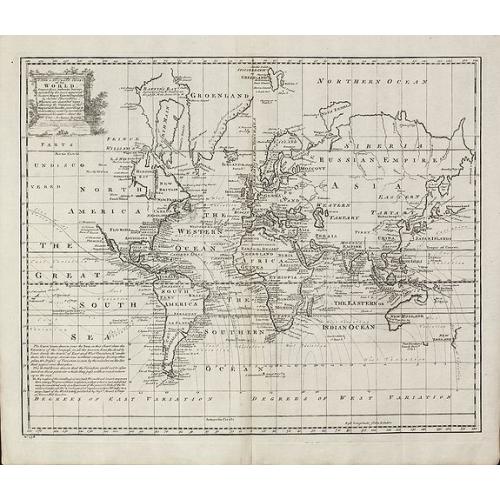 Old map image download for A New & Accurate Chart of the World