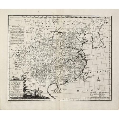 Old map image download for A New & Accurate Map of China. Drawn from Surveys made by the Jesuit Missionaries, by Order of the Emperor