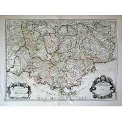 La Provence Divisees en ses Vigueries et Terres Adjacentes. . .