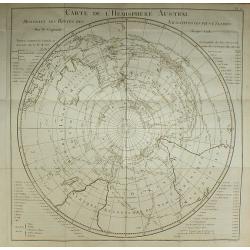 Carte de l'Hemisphere Austral.