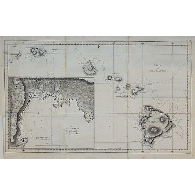 Carte des Isles Sandwich.