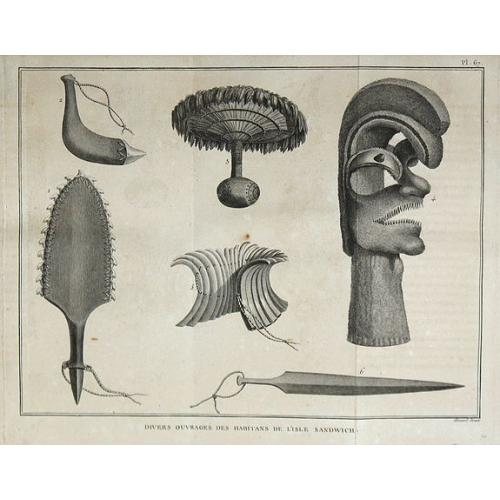 Old map image download for Divers ouvrages des habitans de l'Isle Sandwich.