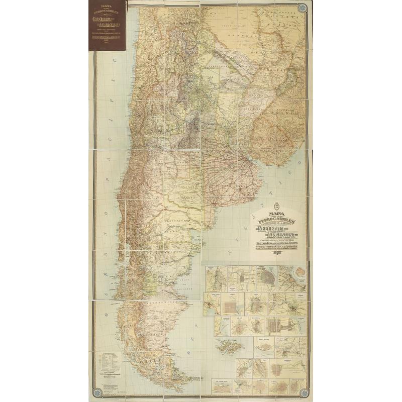 Mapa de los Ferrocarriles de la República Argentina ...