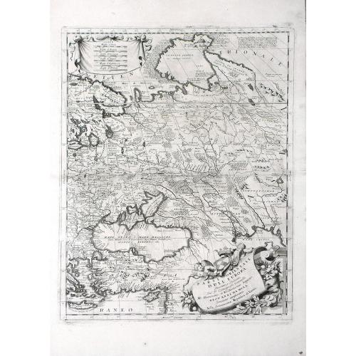 Old map image download for Parte Orientale Dell' Europa, Descritta, e Dedicata Dal P. Cosmografo Coronelli All Illustrissimo, et Eccellentissimo Signore Giovanni da Mula, Senatore amplissimo Nella Serenissima Republica de Venetia